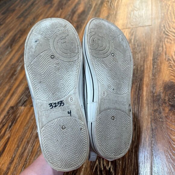 True Religion Shoes Women 8 Medium Silver White Bling Addilyn Lace Up Sneaker - Picture 6 of 8